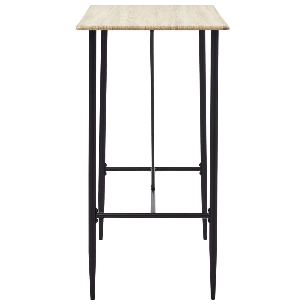 vidaXL Τραπέζι Μπαρ Χρώμα Δρυός 120 x 60 x 110 εκ. από MDF