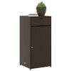vidaXL Ντουλάπι Αποθήκευσης Κήπου Καφέ 55x55x111 εκ. Συνθετικό Ρατάν
