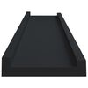 vidaXL Ράφια για Κορνίζες 2 τεμ. Μαύρα 40 x 9 x 3 εκ. από MDF
