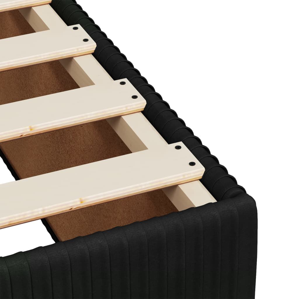vidaXL Σκελετός Κρεβατιού Χωρίς Στρώμα Μαύρο 120x200 εκ. Βελούδινο
