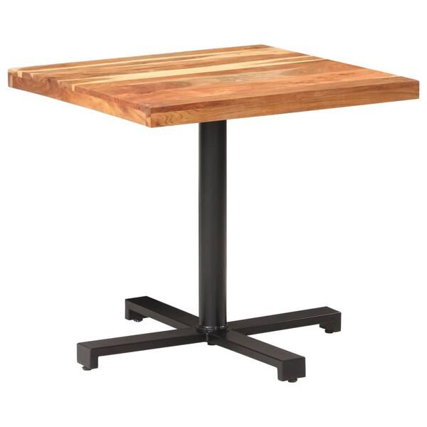vidaXL Τραπέζι Bistro Τετράγωνο 80 x 80 x 75 εκ. Μασίφ Ξύλο Ακακίας