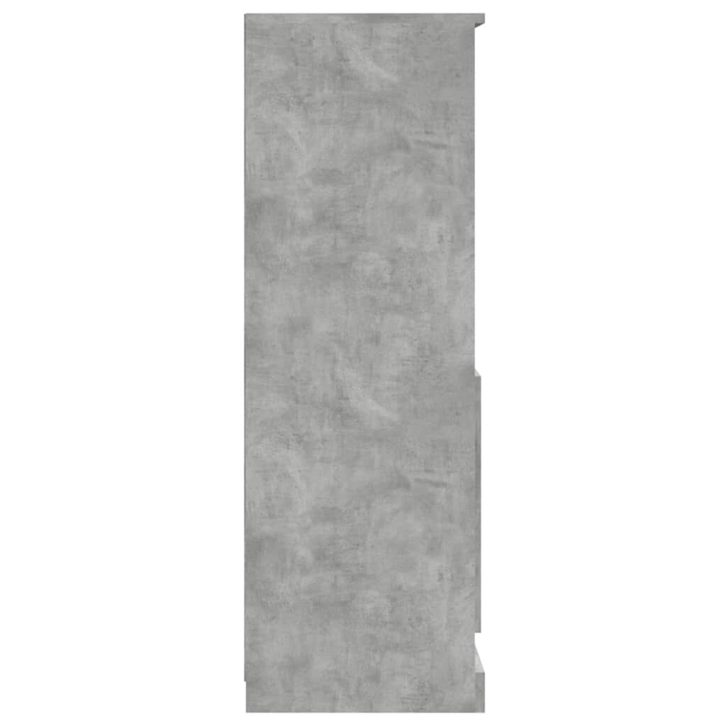 vidaXL Ντουλάπι Γκρι Σκυροδέματος 60x35,5x103,5 εκ. Επεξεργασμένο Ξύλο