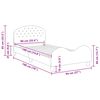 vidaXL Κρεβάτι Παιδικής Κρεβατοκάμαρας με Κεφαλάκι Ροζ 90 x 190 cm