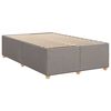 vidaXL Κρεβάτι Boxspring με Στρώμα Taupe 120x190 εκ. Υφασμάτινο