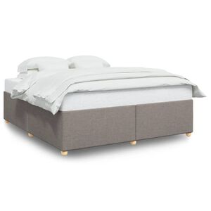 vidaXL Σκελετός Κρεβατιού Χωρίς Στρώμα Taupe 180x200 εκ. Υφασμάτινο