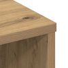 vidaXL Κρεβάτι με Κεφαλάρι με ράφι artisan δρυς Μη επεξεργασμένο ξύλο