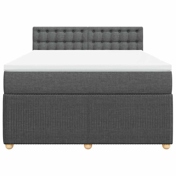 vidaXL &Kappa;&rho;&epsilon;&beta;ά&tau;&iota; Boxspring &mu;&epsilon; &Sigma;&tau;&rho;ώ&mu;&alpha; &Sigma;&kappa;&omicron;ύ&rho;&omicron; &Gamma;&kappa;&rho;&iota; 140x200 &epsilon;&kappa; &Upsilon;&phi;&alpha;&sigma;&mu;ά&tau;&iota;&nu;&omicron;