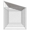 vidaXL Κλουβί σκύλου Ασημί 800 x 200 x 256 εκ. Επικαλυμμένος Χάλυβας