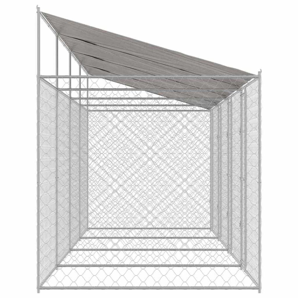 Κλουβί σκύλου Ασημί 800 x 200 x 256 εκ. Επικαλυμμένος Χάλυβας
