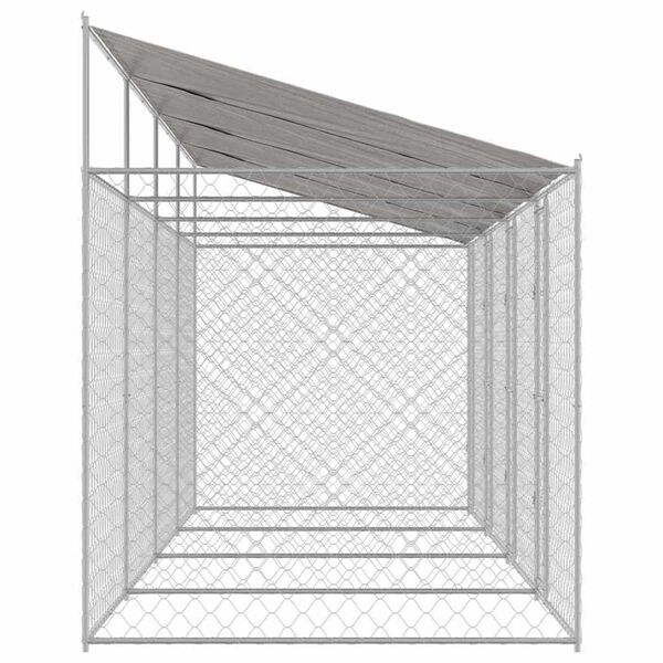 Κλουβί σκύλου Ασημί 800 x 200 x 256 εκ. Επικαλυμμένος Χάλυβας