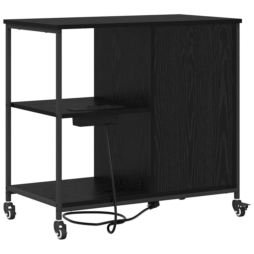 vidaXL Γραφείο Ντουλάπι Μαύρη δρυς 76 x 41 x 72 cm Επεξεργασμένο ξύλο
