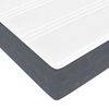 vidaXL Κρεβάτι box spring με στρώμα Σκούρο Γκρι 80 x 200 cm Βελούδο