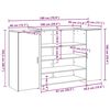 vidaXL Γραφείο υποδοχής 180x50x103,5εκ. Επεξεργασμένο Ξύλο