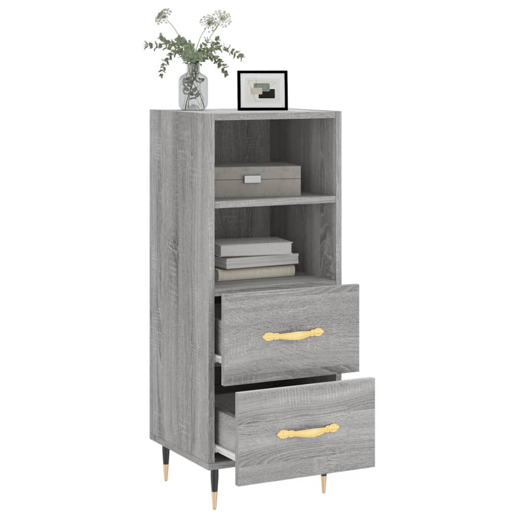 vidaXL Ντουλάπι Γκρι Sonoma 34,5x34x90 εκ. από Επεξεργασμένο Ξύλο