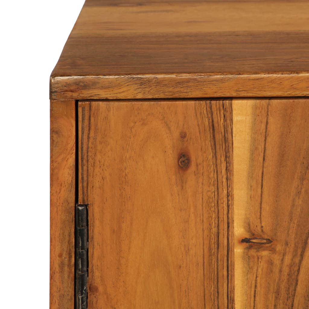 vidaXL Ντουλάπι Καφέ 110x30x70 εκ. από Μασίφ Ξύλο Ακακίας