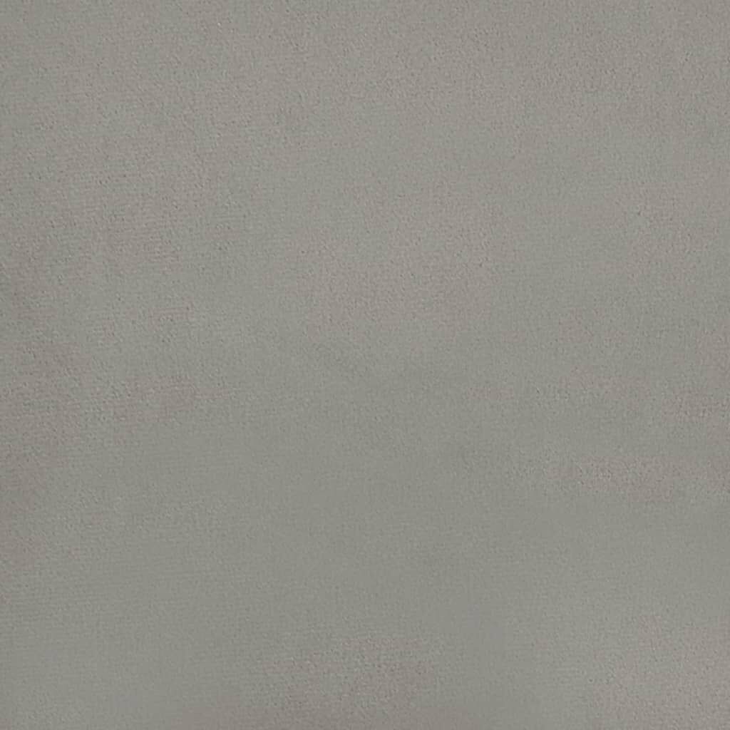 vidaXL Κεφαλάρια Κρεβατιού 2 τεμ. Αν. Γκρι 90x5x78/88 εκ. Βελούδινο