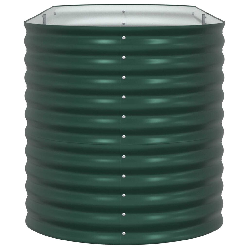 vidaXL Υπερυψωμένη Ζαρντινιέρα Πράσινο 240 x 80 x 81 cm Ατσάλι