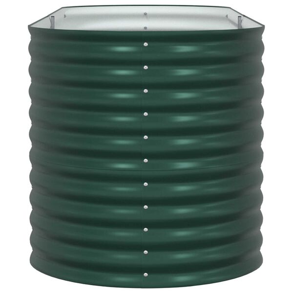 vidaXL Υπερυψωμένη Ζαρντινιέρα Πράσινο 240 x 80 x 81 cm Ατσάλι