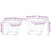vidaXL Σετ βοηθητικά τραπεζάκια 2 pcs Γκρι sonoma 50 x 50 x 40 cm