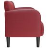 vidaXL Καναπές Loveseat Μπορντό 110 εκ. Συνθετικό δέρμα