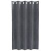 vidaXL Κουρτίνες 2 pcs Ανοιχτό γκρι 140 x 140 cm Βελούδο