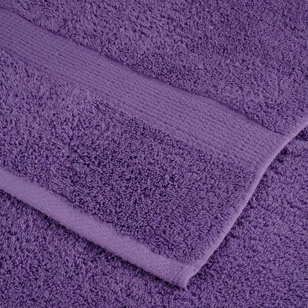 vidaXL Πετσέτες 2 pcs Μοβ 15 x 21 cm Βαμβάκι