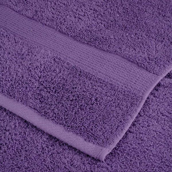 vidaXL Πετσέτες 2 pcs Μοβ 15 x 21 cm Βαμβάκι