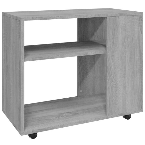 vidaXL Τραπέζι Βοηθητικό Γκρι Sonoma 70x35x55 εκ. Επεξεργασμένο Ξύλο