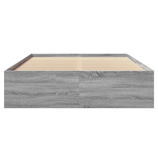 vidaXL Πλαίσιο Κρεβατιού Γκρι Sonoma 120x200 εκ. Επεξεργασμένο Ξύλο