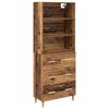 vidaXL Highboard &Pi;&alpha;&lambda;&iota;ό &Xi;ύ&lambda;&omicron; 69,5 x 32,5 x 180 &epsilon;&kappa; &Epsilon;&pi;&epsilon;&xi;&epsilon;&rho;&gamma;&alpha;&sigma;&mu;έ&nu;&omicron; &Xi;ύ&lambda;&omicron;