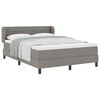 vidaXL &Kappa;&rho;&epsilon;&beta;ά&tau;&iota; &mu;&epsilon; &epsilon;&lambda;&alpha;&tau;ή&rho;&iota;&alpha; &mu;&epsilon; &kappa;&epsilon;&phi;&alpha;&lambda;ά&rho;&iota; Taupe 140 x 200 cm ύ&phi;&alpha;&sigma;&mu;&alpha;