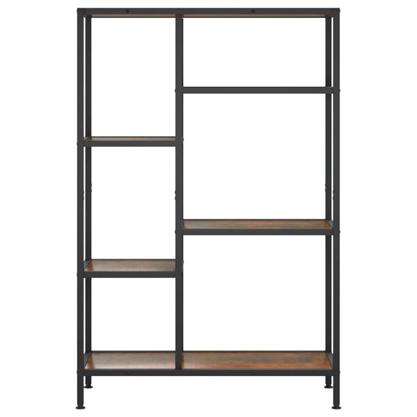 vidaXL Βιβλιοθήκη 80 x 30 x 120 εκ. από Ατσάλι και Επεξεργασμένο Ξύλο