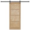vidaXL Συρόμενη Πόρτα ORKDAL Καφέ 83 x 202 εκ. Μασίφ ξύλο πεύκου