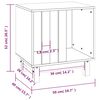 vidaXL Σπιτάκι Σκύλου 50 x 40 x 52 εκ. από Μασίφ Ξύλο Πεύκου