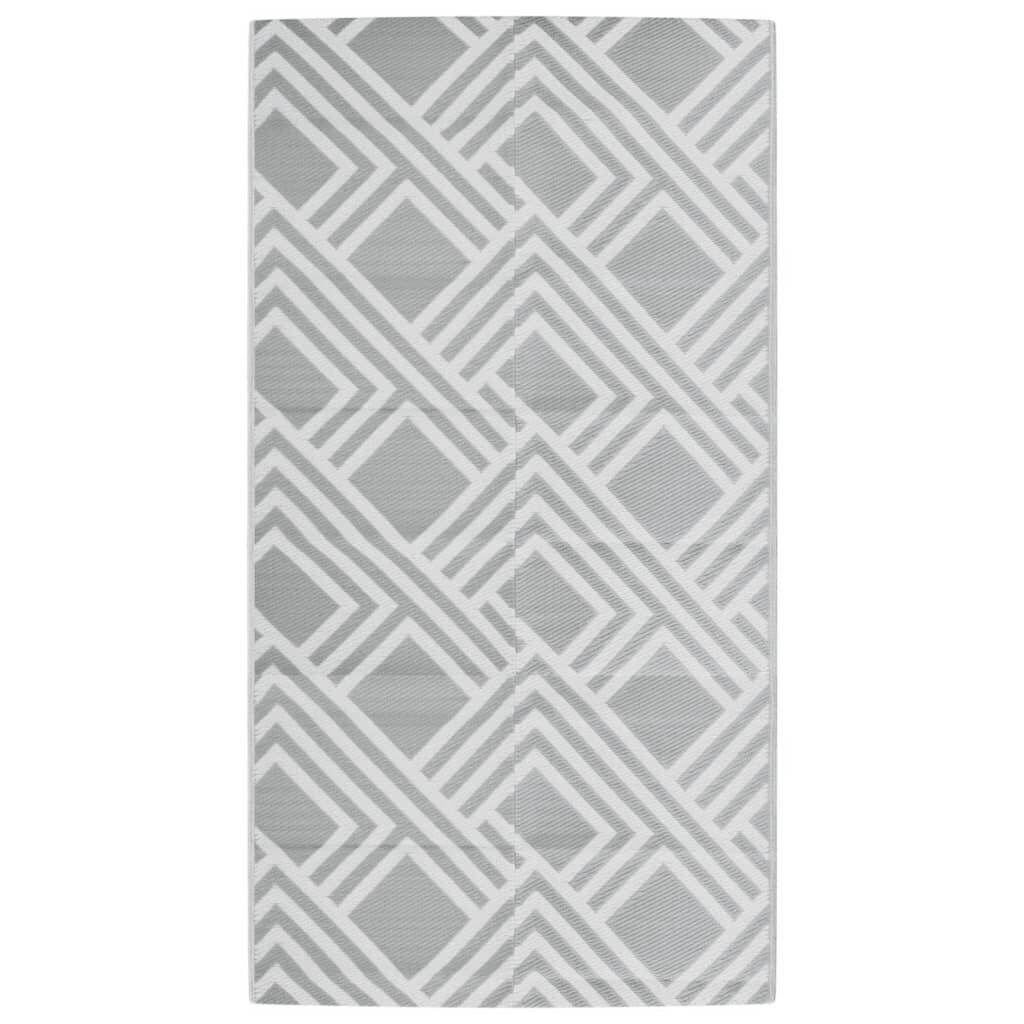 vidaXL Χαλί εξωτερικού χώρου ARAKIL γκρι 80x150 cm PP