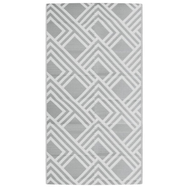 vidaXL Χαλί εξωτερικού χώρου ARAKIL γκρι 80x150 cm PP