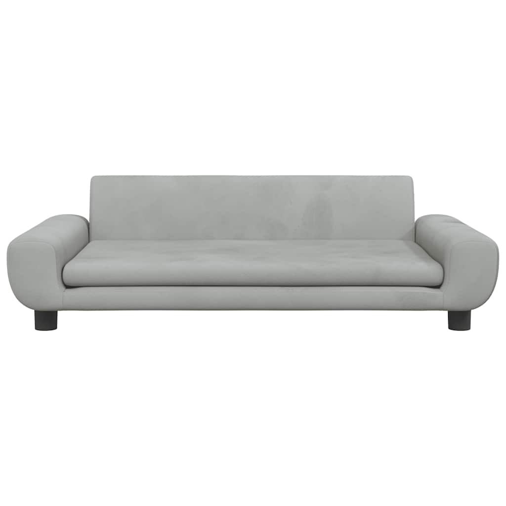 vidaXL Κρεβάτι Σκύλου Ανοιχτό Γκρι 100 x 54 x 33 εκ. Βελούδινο
