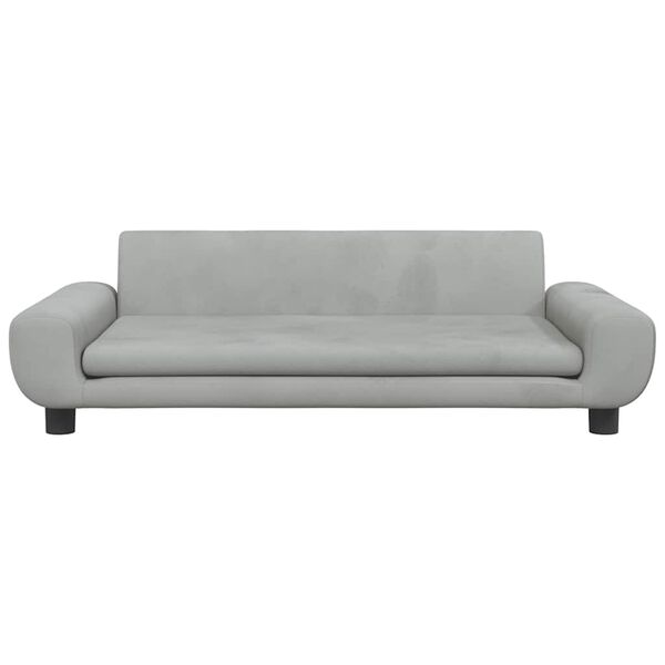 vidaXL Κρεβάτι Σκύλου Ανοιχτό Γκρι 100 x 54 x 33 εκ. Βελούδινο