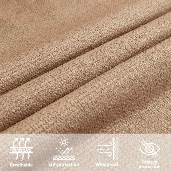 vidaXL Πανί Σκίασης Taupe 3/4 x 3 μ. από HDPE 160 γρ./μ²