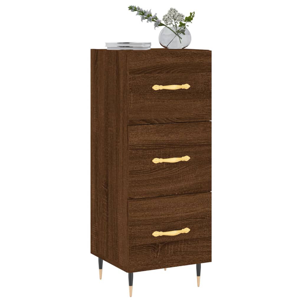 vidaXL Ντουλάπι Καφέ Δρυς 34,5 x 34 x 90 εκ. Επεξεργασμένο Ξύλο