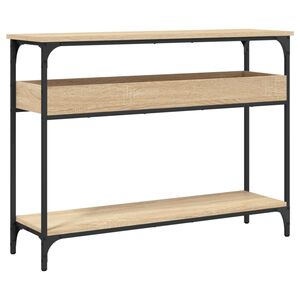 vidaXL &Kappa;&omicron;&nu;&sigma;ό&lambda;&alpha; &Tau;&rho;&alpha;&pi;&epsilon;&zeta;&iota;&omicron;ύ &mu;&epsilon; &Rho;ά&phi;&iota; &alpha;&pi;ό Sonoma &Delta;&rho;&upsilon;&sigmaf; 100x29x75 &epsilon;&kappa;. &alpha;&pi;ό &Tau;&epsilon;&chi;&nu;&eta;&tau;ό &Xi;ύ&lambda;&omicron;