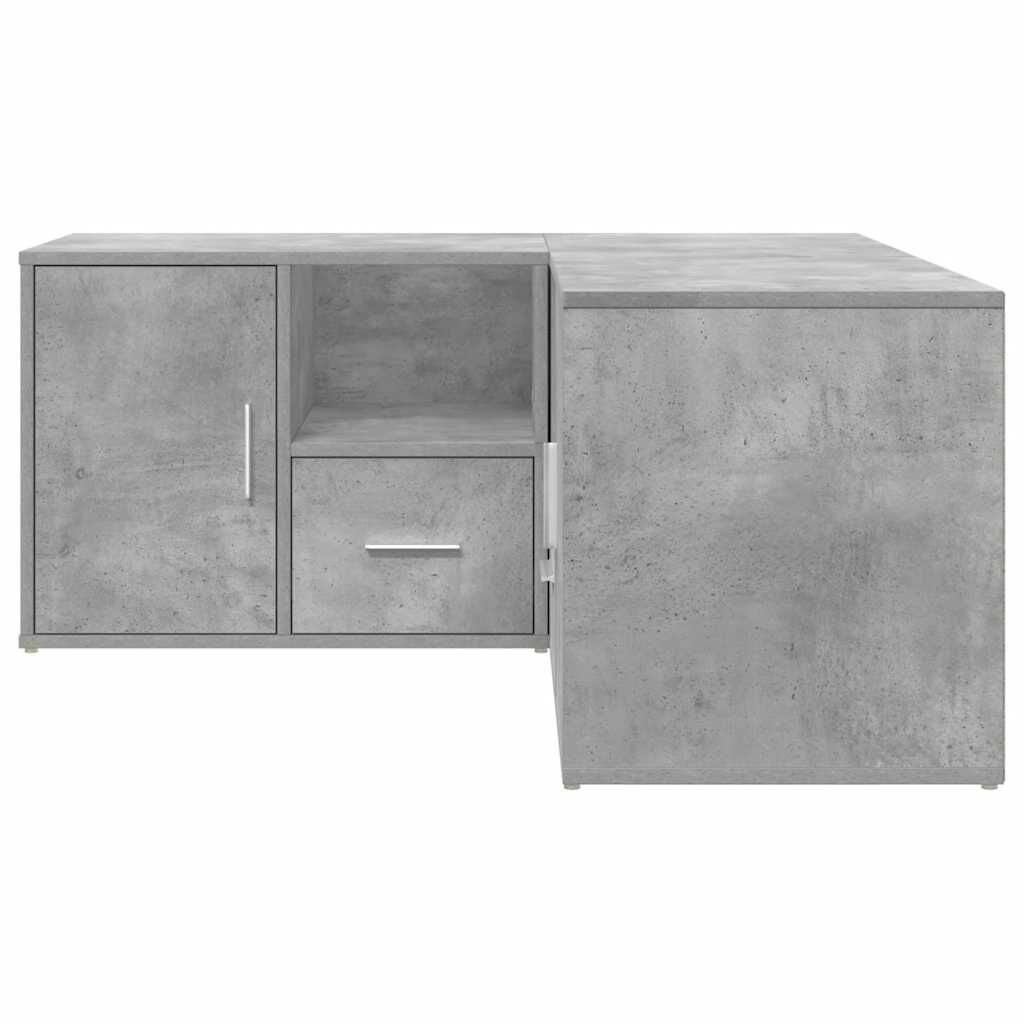 vidaXL Ντουλάπι Γωνιακό Γκρι Σκυροδέματος 160x40x45εκ. Επεξ. Ξύλο