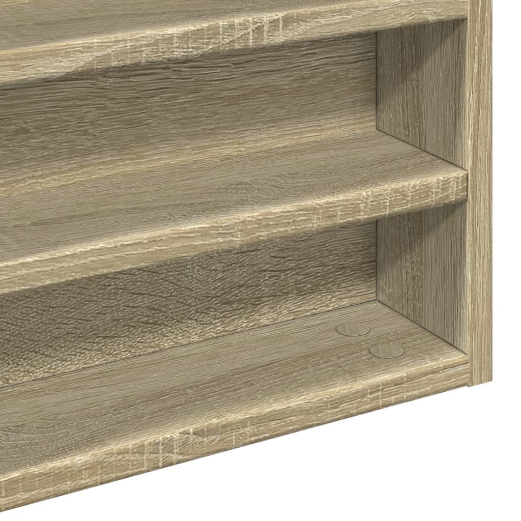 vidaXL Βιτρίνα Χρώμα Sonoma Δρυς 60x8,5x58 εκ. από Επεξεργασμένο Ξύλο