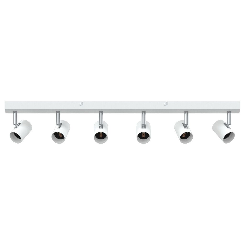 vidaXL Προβολέας οροφής 6 Way Adjustable Λευκό E27