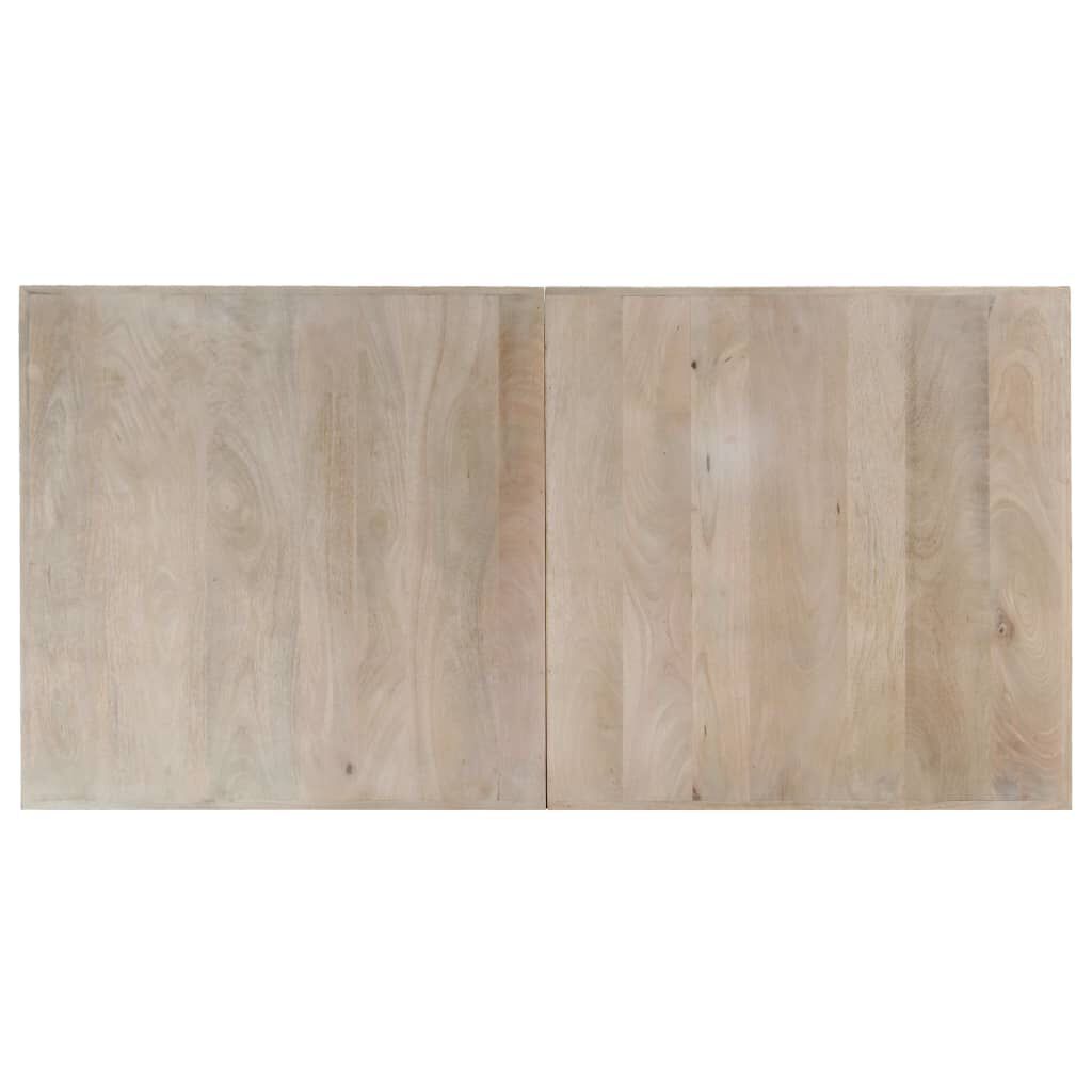 vidaXL Τραπεζαρία 140 x 70 x 75 εκ. από Μασίφ Ξεβαμμένο Ξύλο Μάνγκο