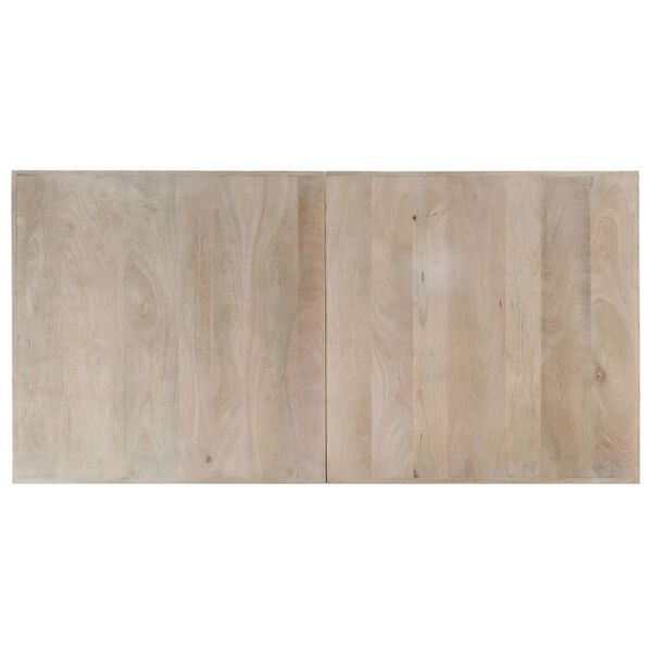 vidaXL Τραπεζαρία 140 x 70 x 75 εκ. από Μασίφ Ξεβαμμένο Ξύλο Μάνγκο