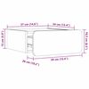 vidaXL Κομοδίνο με συρτάρι Λευκό 39 x 34 x 16.5 εκ. Μασίφ ξύλο πεύκου