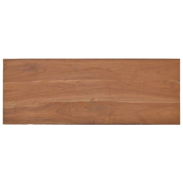 vidaXL Τραπέζι Κονσόλα 80 x 30 x 80 εκ. από Μασίφ Ξύλο Teak