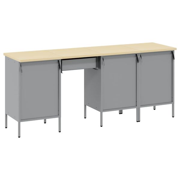 vidaXL &Nu;&tau;&omicron;&upsilon;&lambda;ά&pi;&alpha; &Epsilon;&rho;&gamma;&alpha;&sigma;ί&alpha;&sigmaf; &mu;&epsilon; &sigma;&upsilon;&rho;&tau;ά&rho;&iota; 4 pcs &Mu;&alpha;ύ&rho;&omicron; 200 x 55 x 85 &epsilon;&kappa;