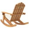 vidaXL Καρέκλα Κουνιστή Adirondack με Μαξιλάρια από Μασίφ Ξύλο Ακακίας